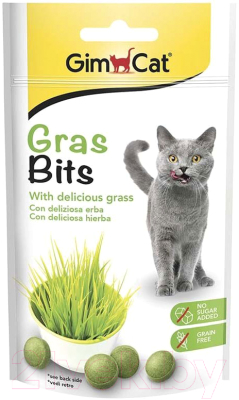 Лакомство для кошек GimCat GrasBits с травой / 407630 (50г)