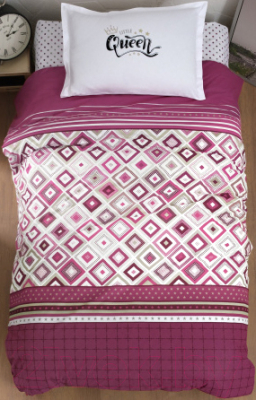 Комплект постельного белья Karven Young Style Ранфорс 1.5 / N022/1 Little Queen Pink