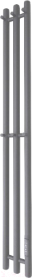 Полотенцесушитель электрический Маргроид Ferrum Inaro СНШ 100x6 6 крючков (графит, таймер справа)