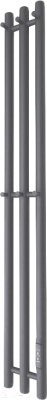 Полотенцесушитель электрический Маргроид Ferrum Inaro СНШ 150x6 6 крючков (графит, таймер справа)