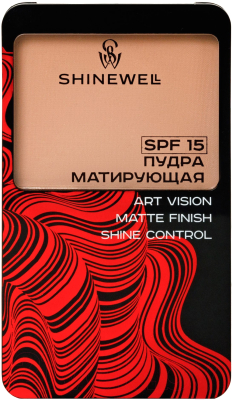 Пудра компактная Shinewell Art Vision SPF15 FLD1-04 тон 04 (8г)