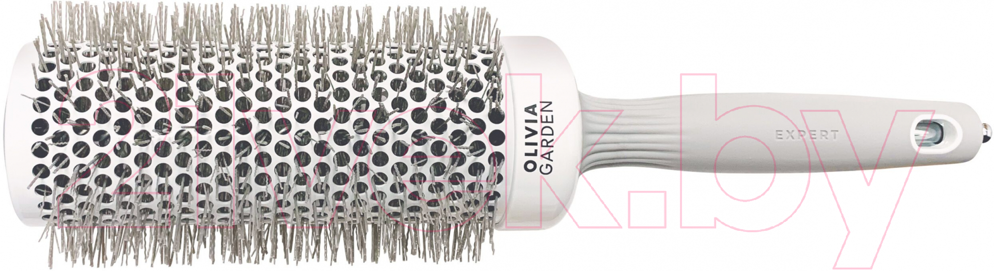 Расческа Olivia Garden Термобрашинг Expert Blowout Speed XL Wavy Bristles White&Grey