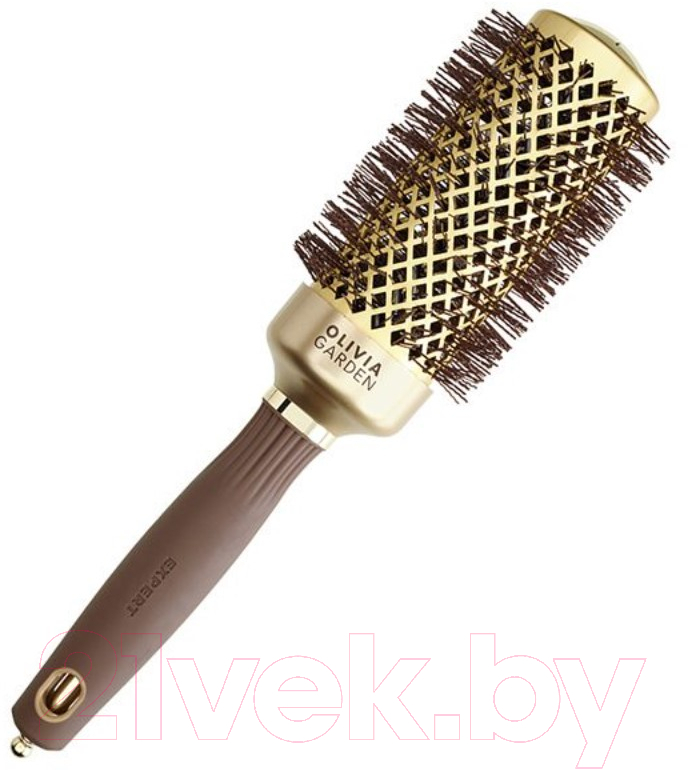 Расческа Olivia Garden Термобрашинг Expert Blowout Shine Wavy Bristles Gold&Brown