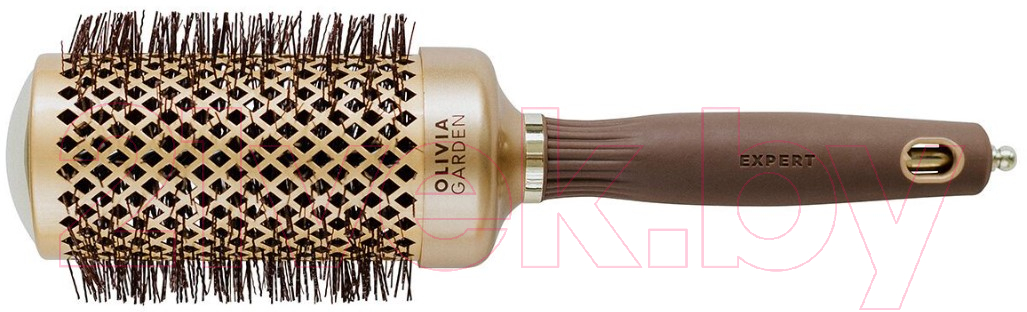 Расческа Olivia Garden Термобрашинг Expert Blowout Shine Wavy Bristles Gold&Brown