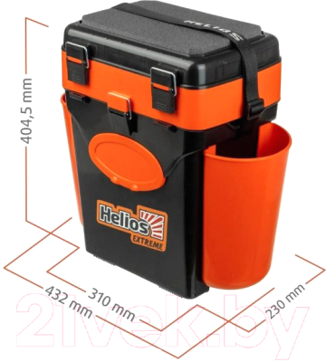Ящик рыболовный Helios FishBox 1105037 (10л, оранжевый)