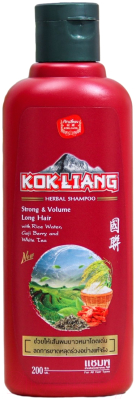 Шампунь для волос Kokliang Для длинных волос с ягодами годжи, белым чаем и рисовой водой (200мл)