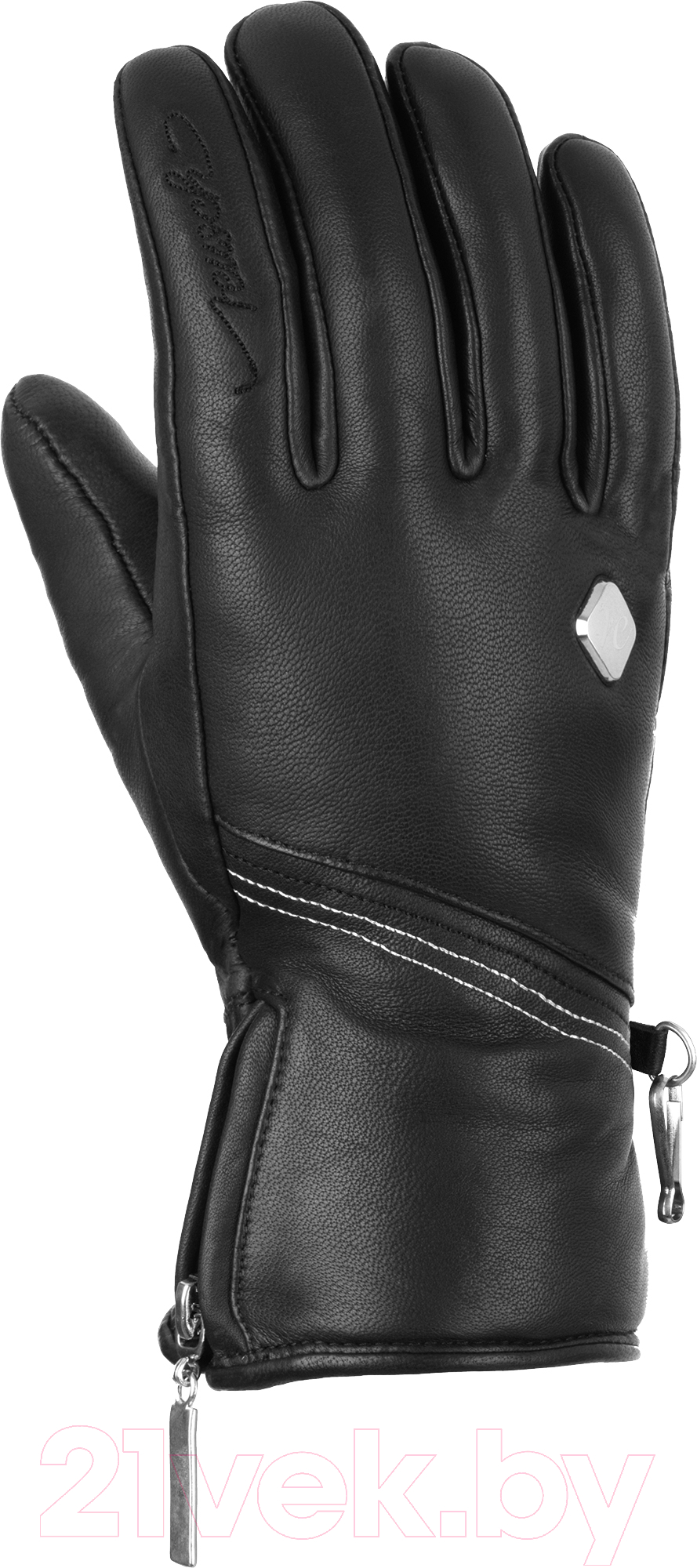 Перчатки лыжные Reusch Camila / 6031120-7702 (р-р 7.5, Black/Silver)