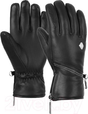 Перчатки лыжные Reusch Camila / 6031120-7702 (р-р 8, Black/Silver)
