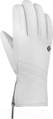 Перчатки лыжные Reusch Camila / 6031120-1103 (р-р 7, White/Silver)