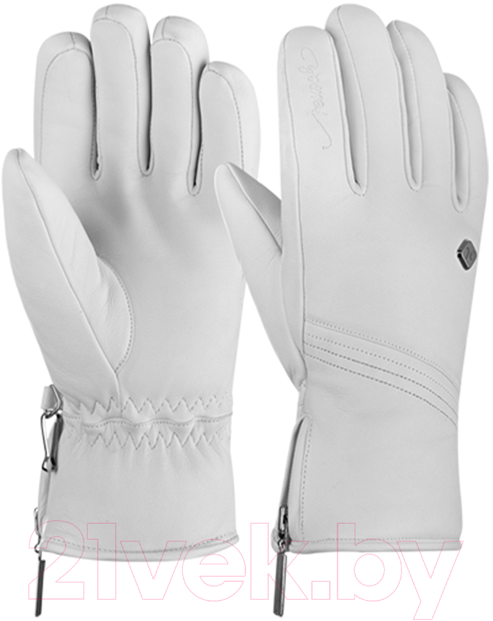 Перчатки лыжные Reusch Camila / 6031120-1103 (р-р 7.5, White/Silver) — фото 3