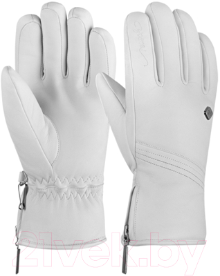 Перчатки лыжные Reusch Camila / 6031120-1103 (р-р 7.5, White/Silver)