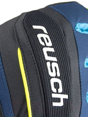 Перчатки лыжные Reusch Scorpion R-TEX XT / 6301206-7800 (р-р 8, Blck/Dress Blu/Saf Yellow)