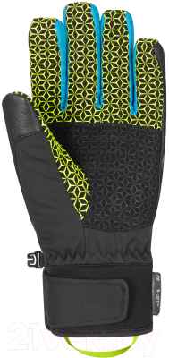 Перчатки лыжные Reusch Scorpion R-TEX XT / 6301206-7800 (р-р 9.5, Blck/Dress Blu/Saf Yellow)