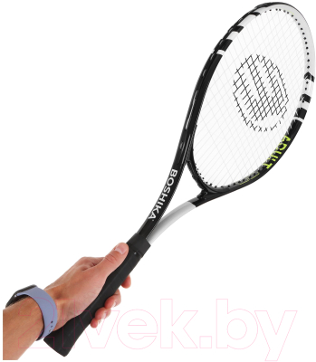 Теннисная ракетка Boshika Adult / 9412607 (черный/белый)