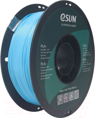 Пластик для 3D-печати eSUN PLA+ Filament / т0036459 (1.75мм, 1кг, космический синий)