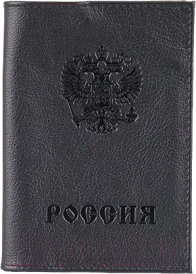 Обложка на паспорт Poshete 604-002-1LG-BLK (черный)