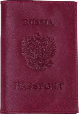 Обложка на паспорт Poshete 604-002K/NPK-BRD (бордовый)