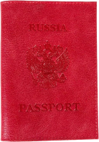 Обложка на паспорт Poshete 604-002K/NPK-RED (красный) - 