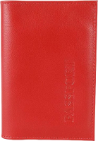 Обложка на паспорт Poshete 604-002LN-RED (красный) - 