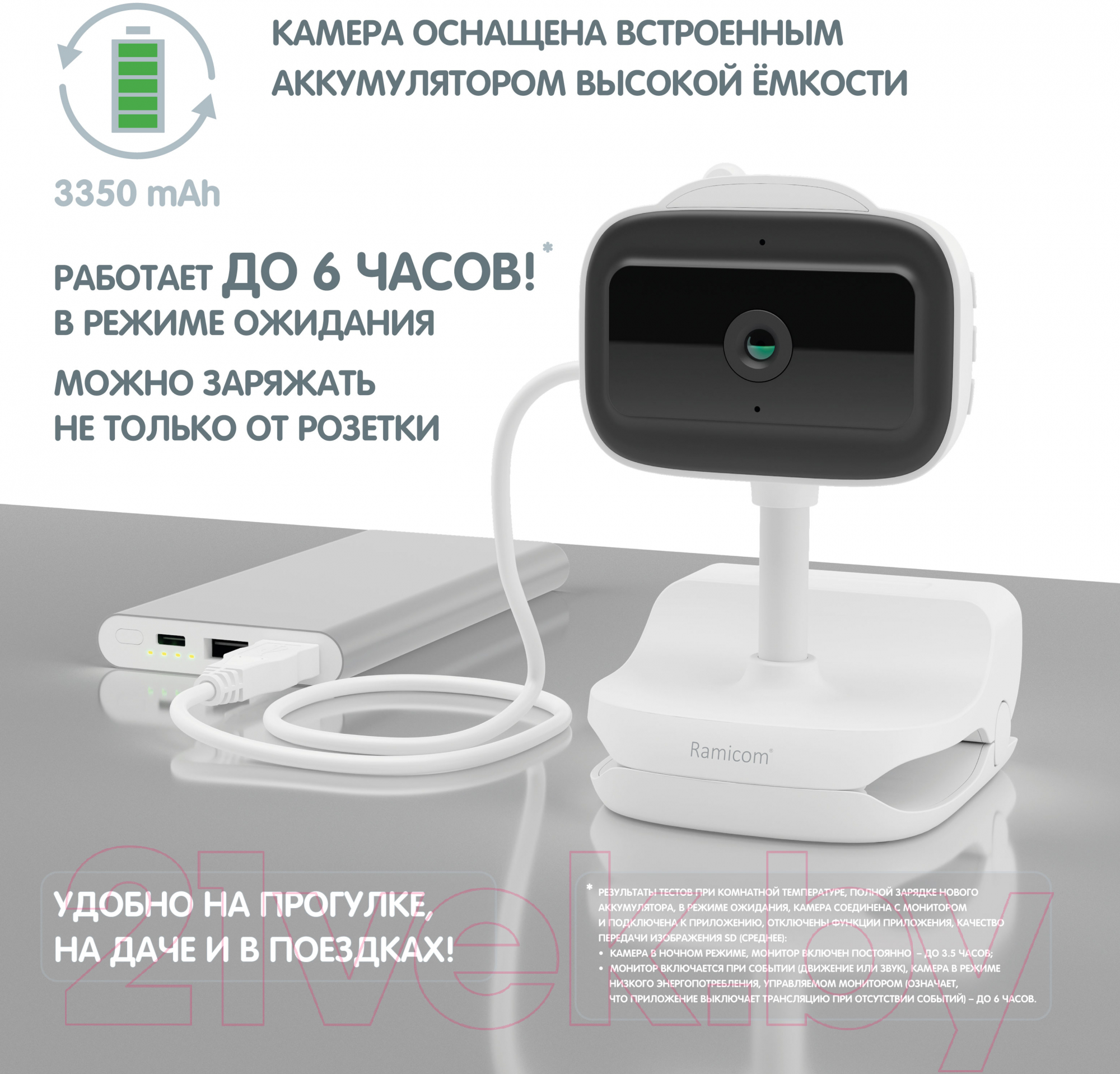 Видеоняня Ramicom VRC400X2 — фото 9