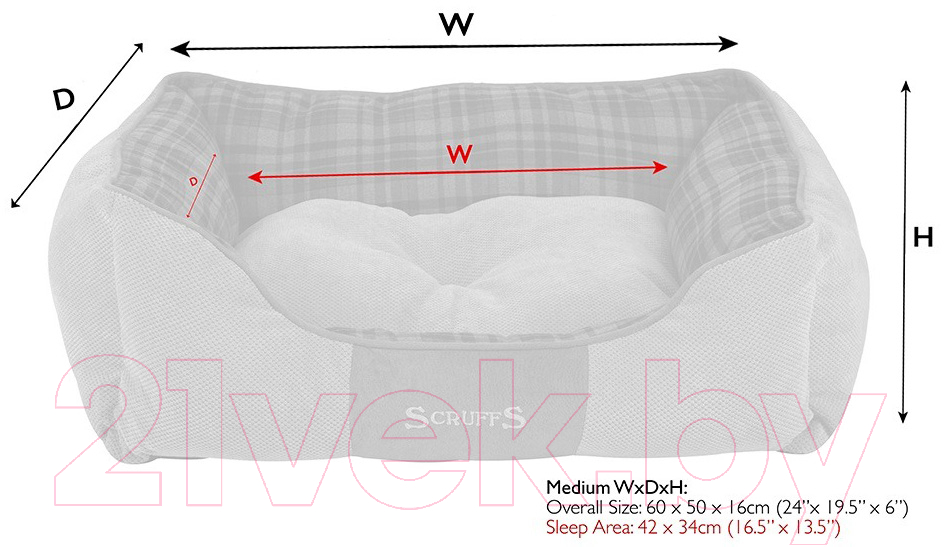 Лежанка для животных Scruffs Highland / 822543