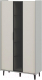 Шкаф с витриной Мебель-Неман Модена МН-048-01-Ц2 (персидский жемчуг/лунный камень/черный/графит) - 