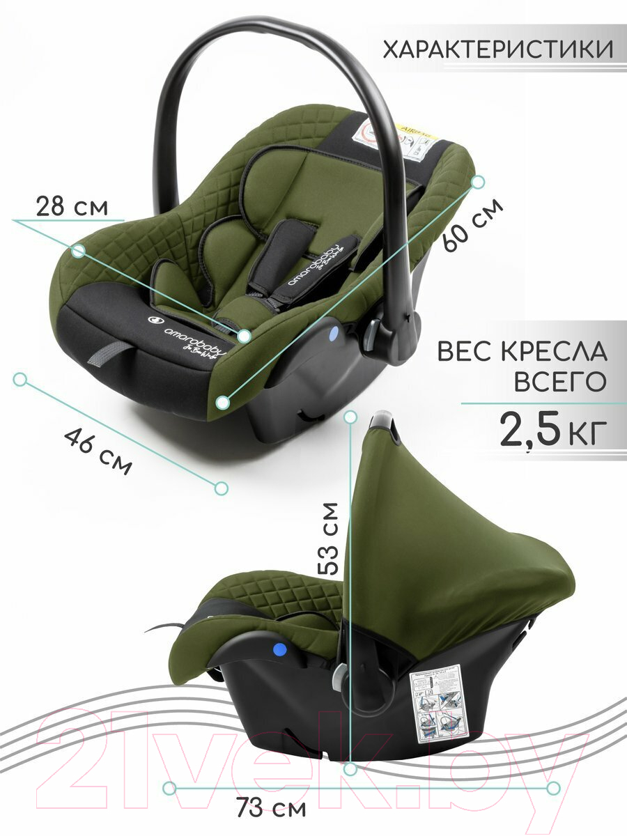 Автокресло Amarobaby Baby Comfort / AB222008BC/1309