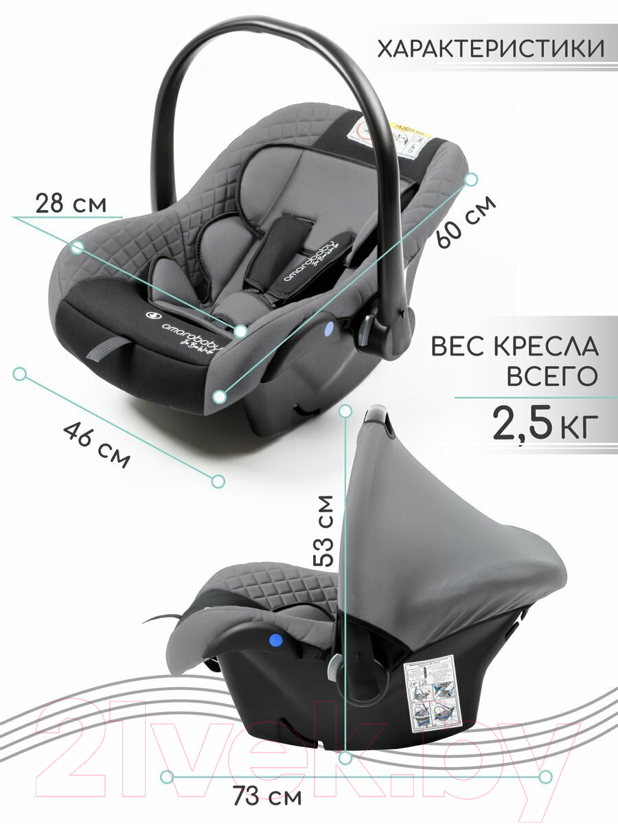 Автокресло Amarobaby Baby Comfort / AB222008BC/1109