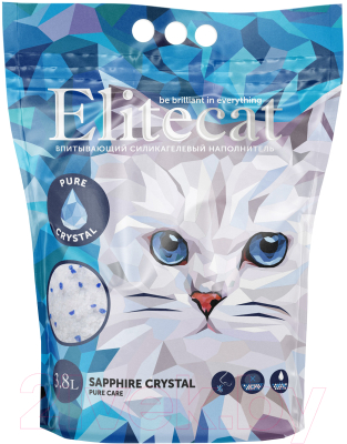 Наполнитель для туалета EliteCat Crystal Pure 4890/EC (3.8л/1.67кг)