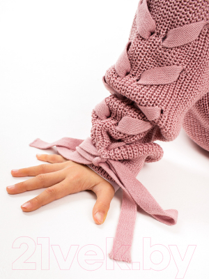 Джемпер детский Amarobaby Knit Wear / AB-OD21-KNITW2602/27-140 (пудровый, р.140)