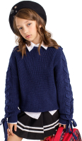 Джемпер детский Amarobaby Knit Wear / AB-OD21-KNITW2602/20-128 (синий, р.128) - 