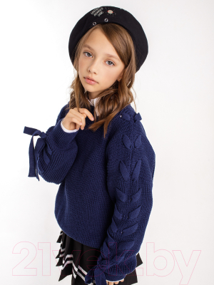 Джемпер детский Amarobaby Knit Wear / AB-OD21-KNITW2602/20-140 (синий, р.140)