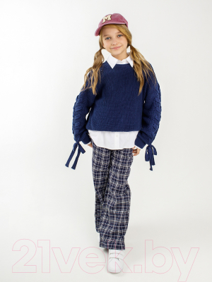 Джемпер детский Amarobaby Knit Wear / AB-OD21-KNITW2602/20-140 (синий, р.140)