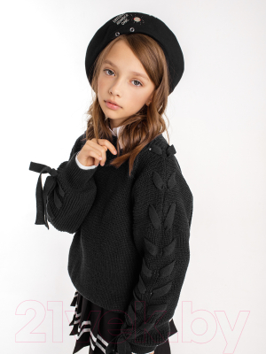 Джемпер детский Amarobaby Knit Wear / AB-OD21-KNITW2602/09-128 (черный, р.128)