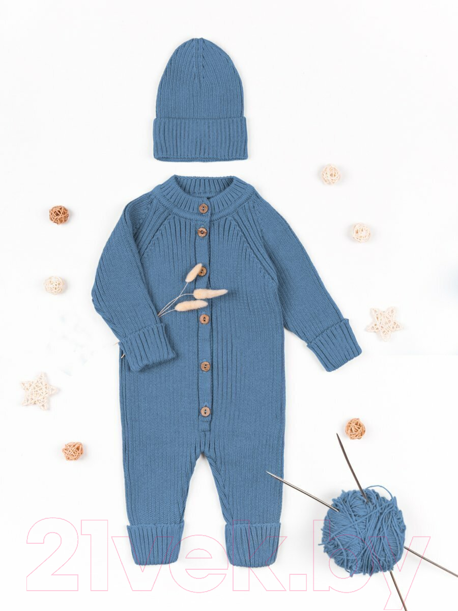 Шапка детская Amarobaby Pure Love Tot / AB-OD22-PLT16/19-46 (голубой, р. 46-48) — фото 6