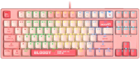 Клавиатура A4Tech Bloody S87 Energy (розовый) - 