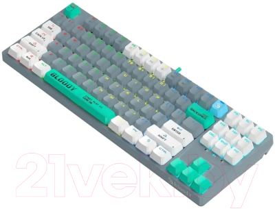 Клавиатура A4Tech Bloody S87 Energy (серый/зеленый)