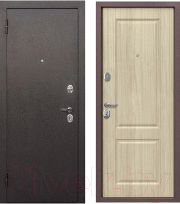 Входная дверь ТайгА Бежевый клен (86x205, левая)