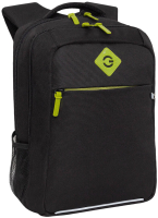 Школьный рюкзак Grizzly RB-456-1 (черный/салатовый) - 