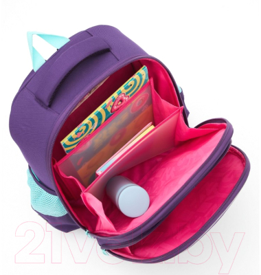 Школьный рюкзак Grizzly RAz-486-7 (фиолетовый)