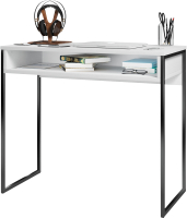 Письменный стол ГМЦ СПМ-4 Metal (белый/черный) - 