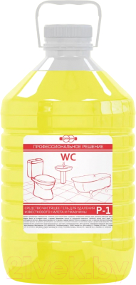 Чистящее средство для ванной комнаты Дили Дом Гель против известкового налета и ржавчины Р-1 (5л)