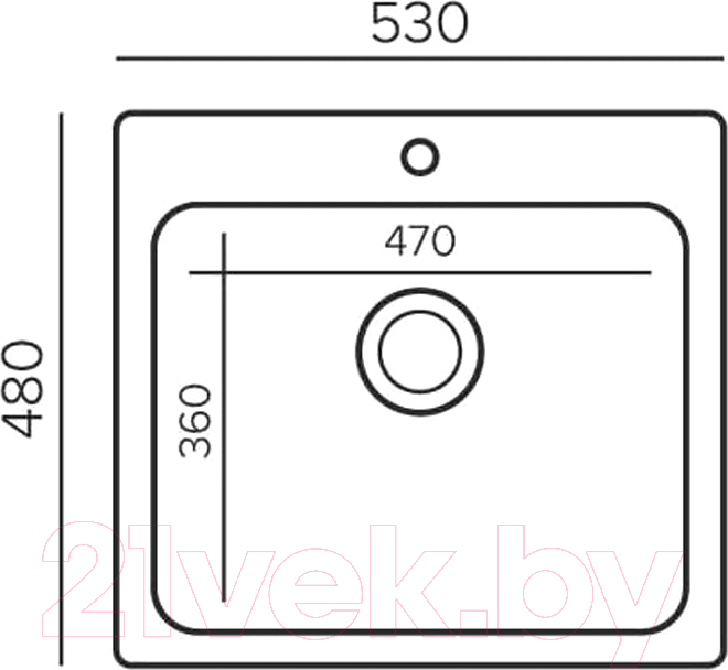 Мойка кухонная QuartzBond 530