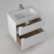 Миниатюра изображения товара Тумба с умывальником Briz Эстель 100 / 221 03-18100-16 00 БЕЛ