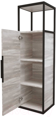 Комплект мебели для ванной Grossman Лофт 90 (шанико/металл черный)