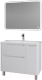 Комплект мебели для ванной Grossman Адель 100 (тумба, умывальник, шкаф-зеркало) - 
