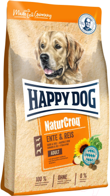 Сухой корм для собак Happy Dog NaturCroq Ente & Reis / 61301 (11кг)