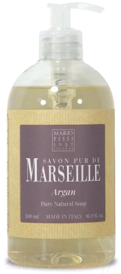 Мыло жидкое Mario Fissi 1937 Марсельское масло аргании (500мл)
