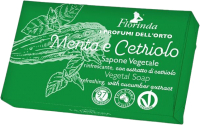 Мыло твердое Florinda Итальянский урожай Освежающее с огуречным экстрактом (80г) - 