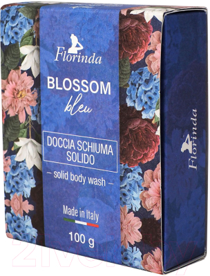Гель для душа Florinda Твердый Синие цветы (100г)